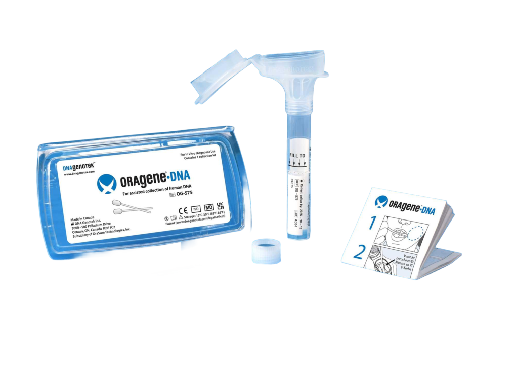 DNA Genotek Oragene saliva collection and stabilization device kitted by Supera Fulfillment