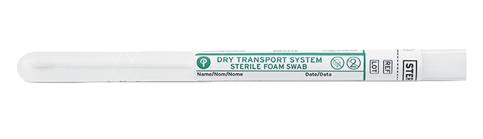 PURITAN 6 STERILE STANDARD FOAM SWAB W POLYSTYRENE HANDLE DRY TRANSPORT TUBE