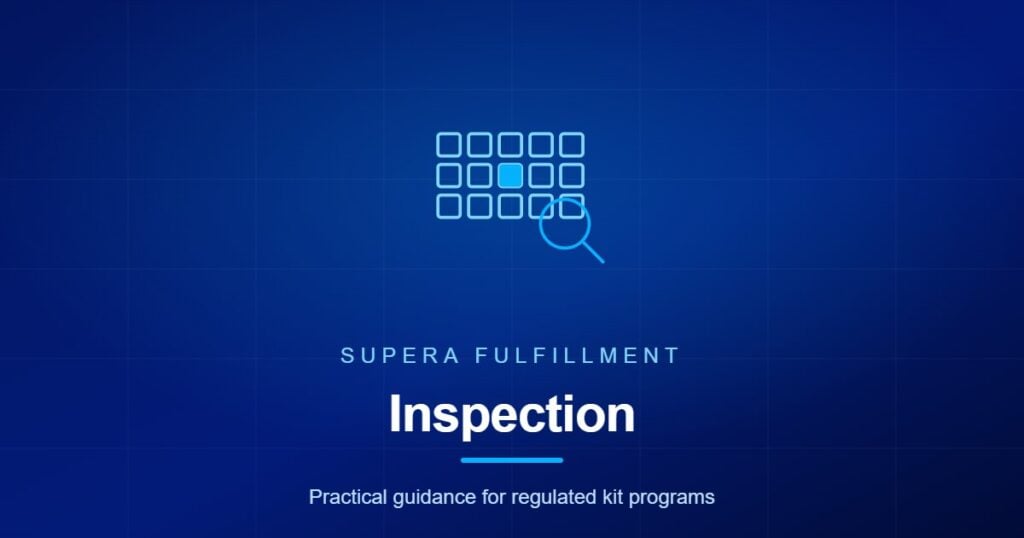 Supera Fulfillment article graphic for AQL sampling plans and kit inspection
