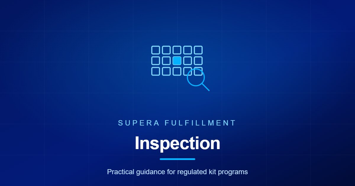 Supera Fulfillment article graphic for AQL sampling plans and kit inspection