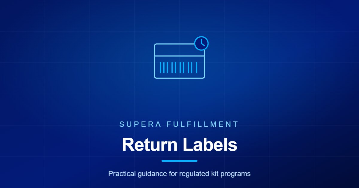 Supera Fulfillment article graphic for prepaid return label expiration