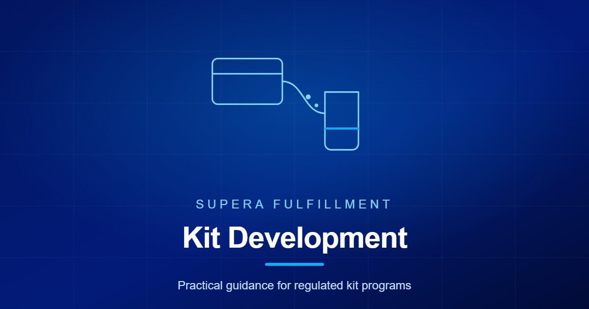 Supera Fulfillment article graphic for collection kit development