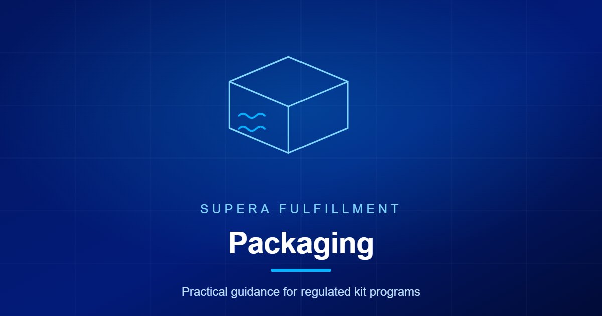 Supera Fulfillment article graphic for kit packaging materials