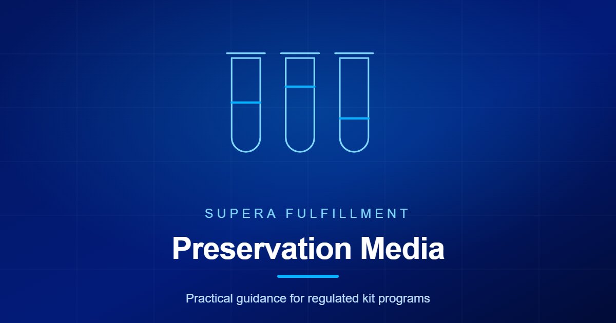 Supera Fulfillment article graphic for preservation media selection